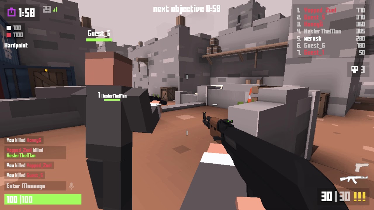 Krunker.io Unblocked  First person shooter games, Shooter game