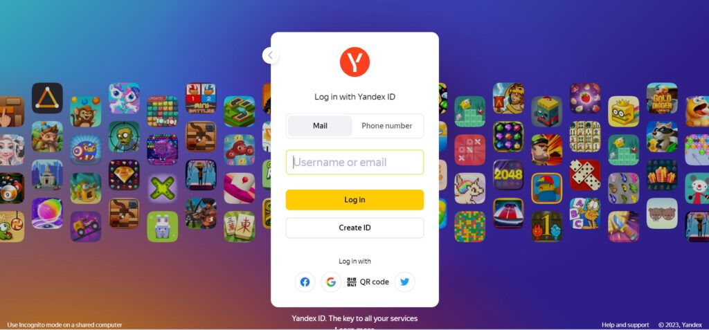 Yandex Login