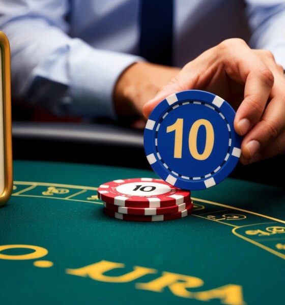 på ett casino